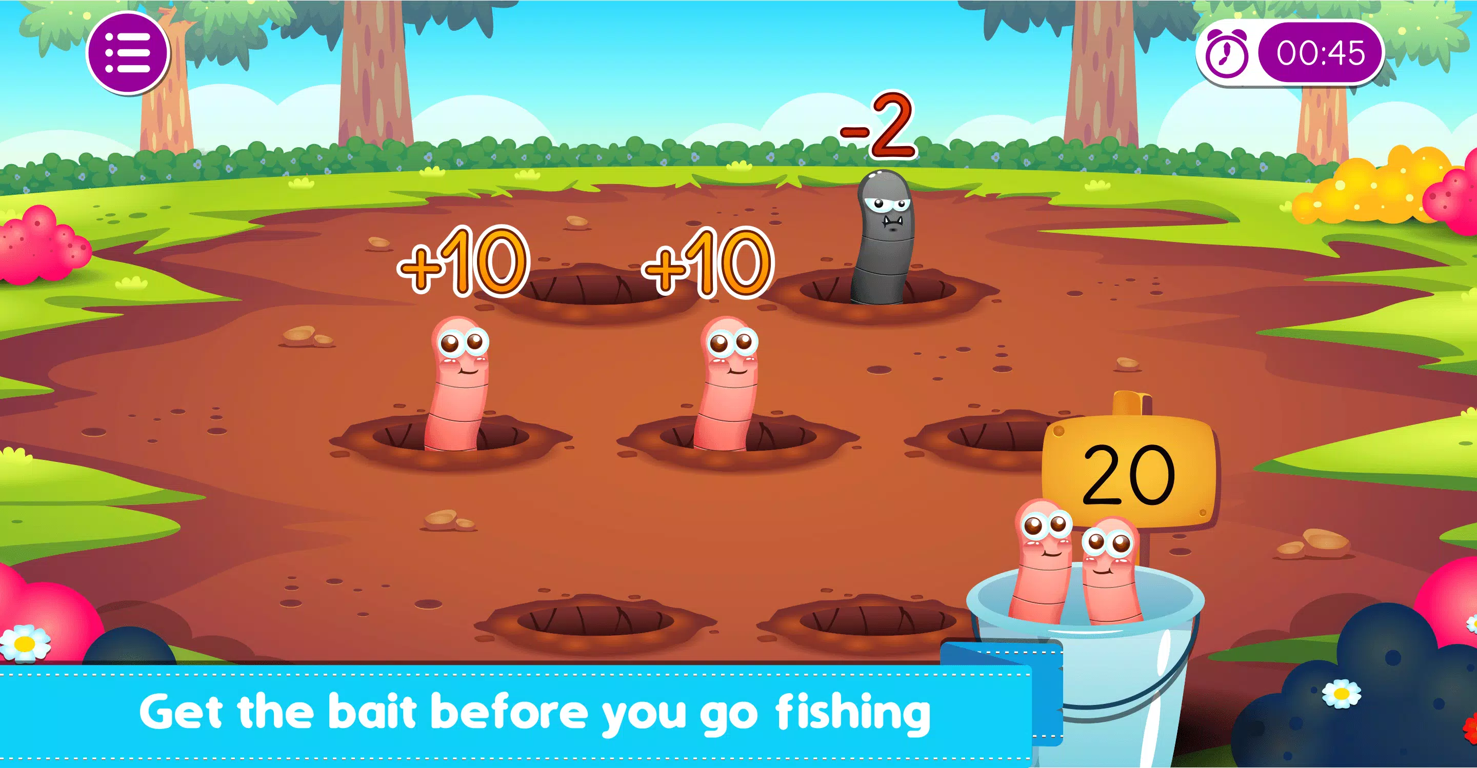 Marbel Fishing - Kids Games Captura de pantalla 2