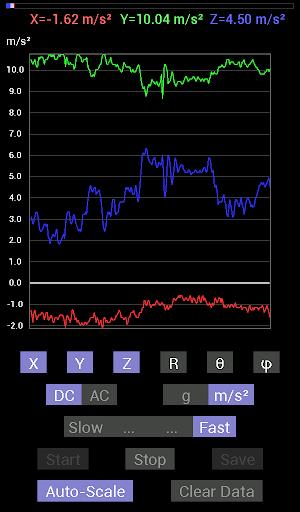 Accelerometer Meter スクリーンショット 3