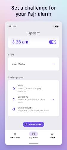 Fajr: Fajr Alarm, Prayer Times Capture d'écran 4