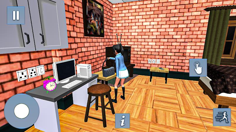 Anime Games: Office Girl Sim Captura de tela 2