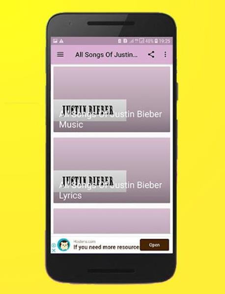 All Songs Of Justin Bieber Offline スクリーンショット 3