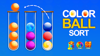 Color Ball Sort Puzzle Game 3D Captura de pantalla 2