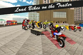 Bike Transport Truck 3D 스크린샷 1