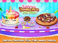 Sweet unicorn cake bakery chef 스크린샷 1