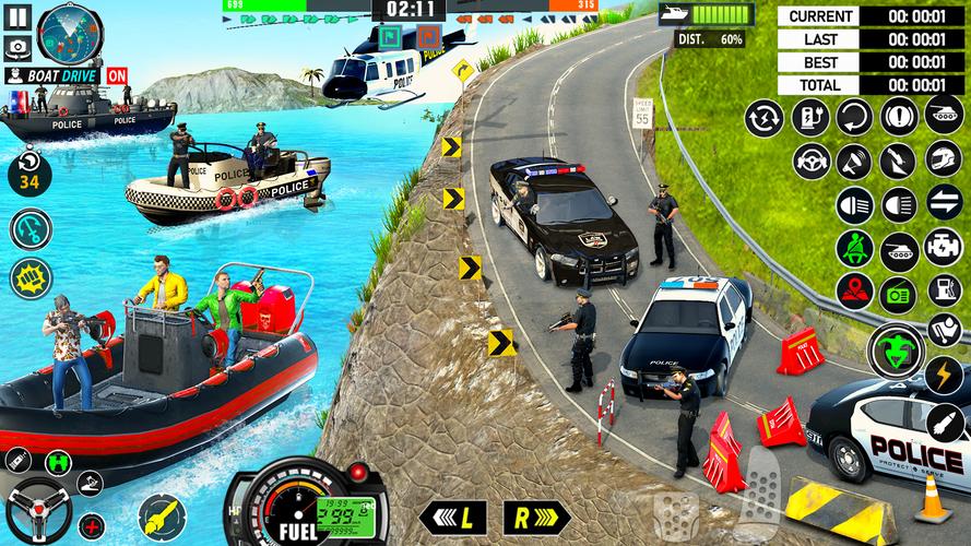 Police Boat Chase Crime Games स्क्रीनशॉट 3