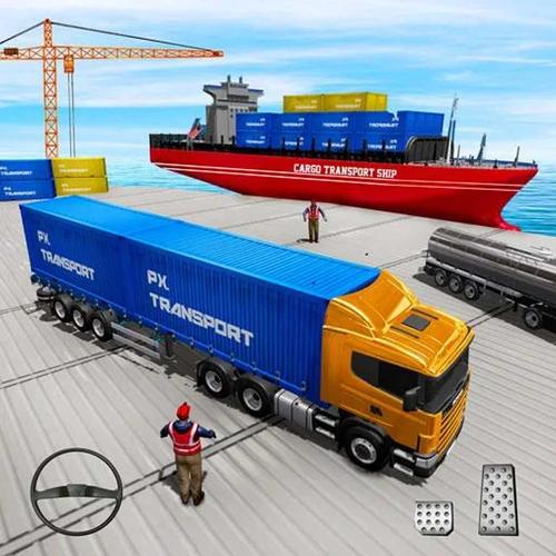 Cargo Transport Truck Driving स्क्रीनशॉट 1