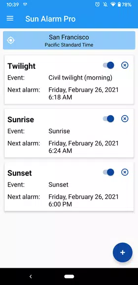 Sun Alarm Screenshot 1