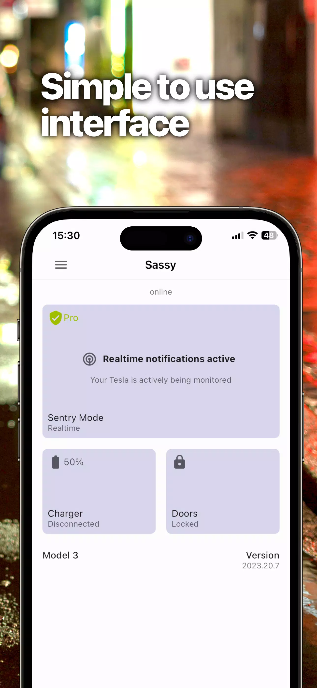 Sentry Pro—Tesla Notifications Screenshot 3