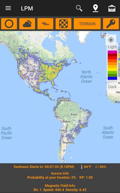 Light Pollution Map - Dark Sky スクリーンショット 1