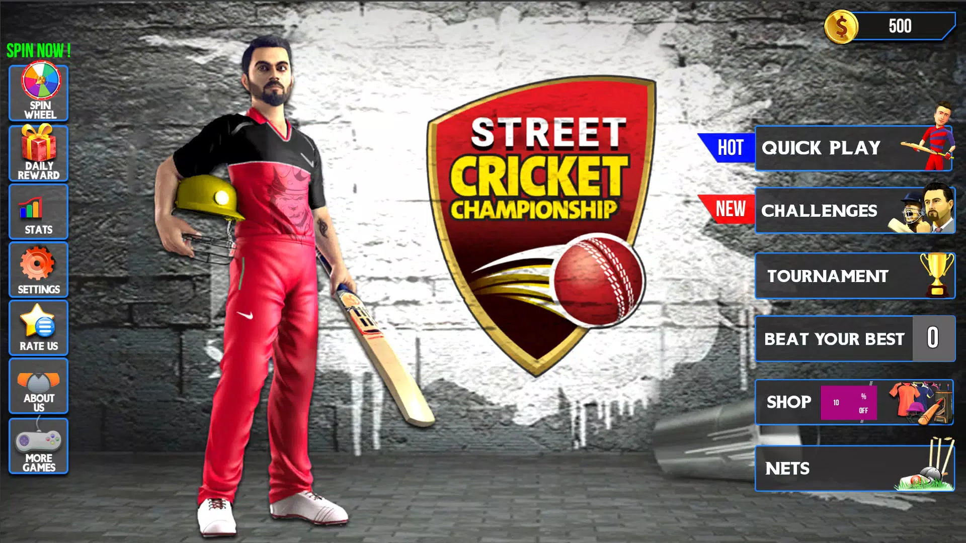 Street Criket-T20 Cricket Game Screenshot 1