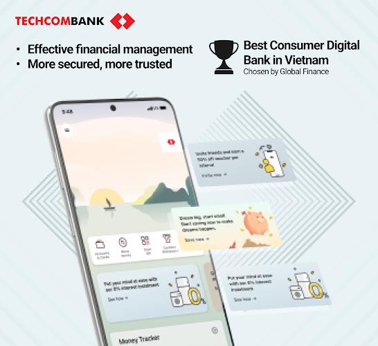 Techcombank Mobile 스크린샷 1