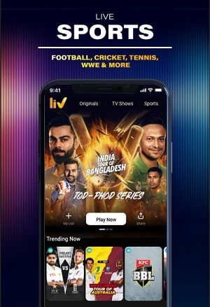 SonyLIV Captura de tela 4