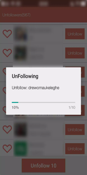 Unfollower Plus - Non followers & Following Captura de pantalla 2