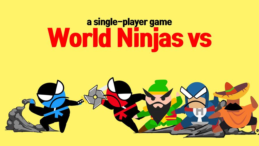 Jump Ninja Battle 2 jogadores Captura de tela 2