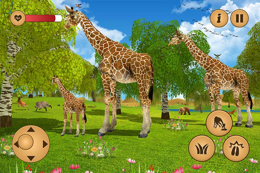 Giraffe Family Life Jungle Sim スクリーンショット 4