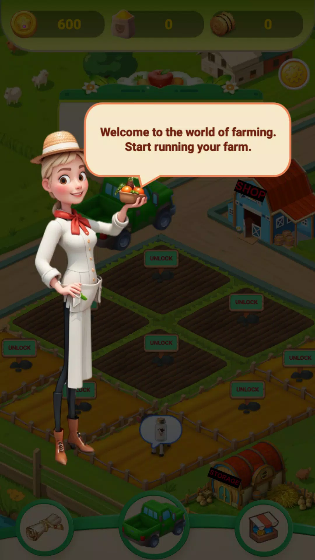 Cozy Town: Farms & Trucks Screenshot 1