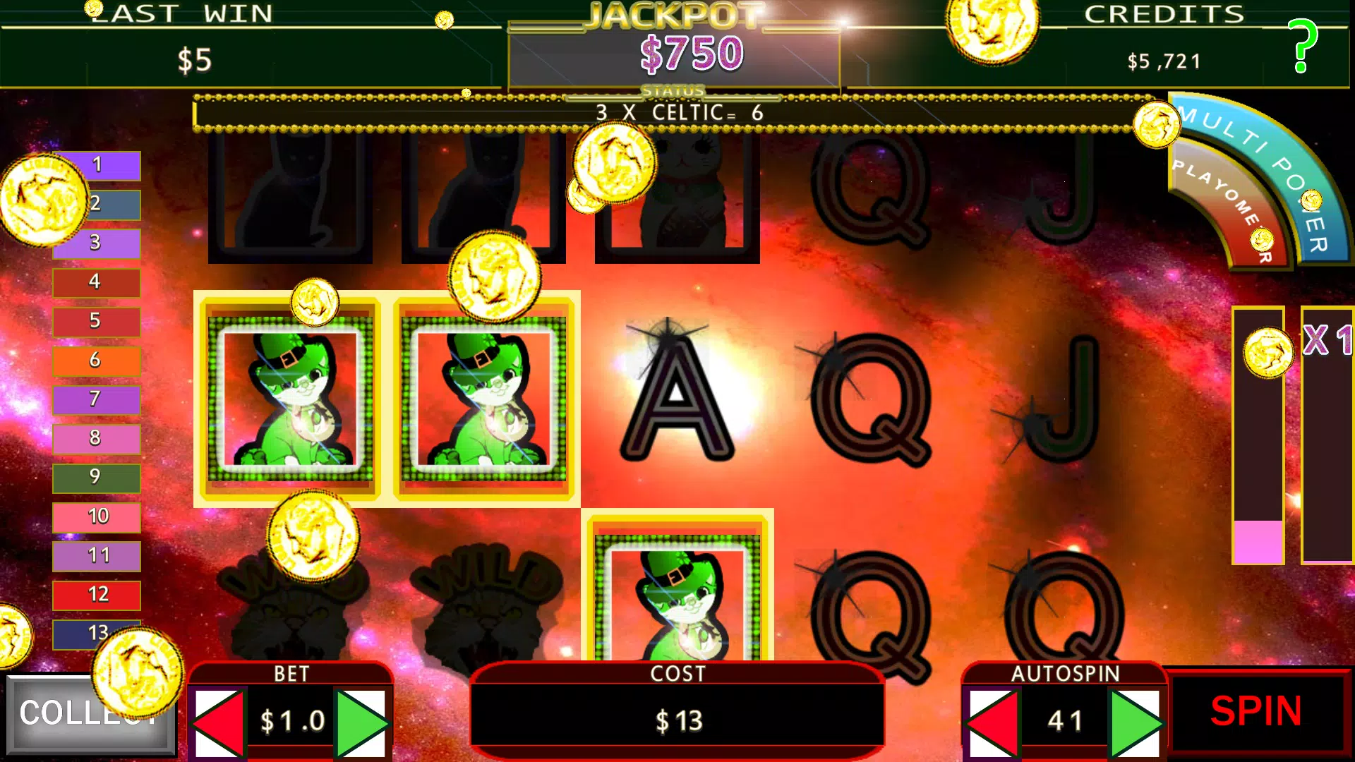 Lucky Beckoning Kitty Fruit Machine Capture d'écran 4