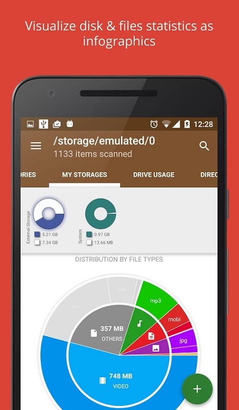 Storage Analyzer & Disk Usage Capture d'écran 1