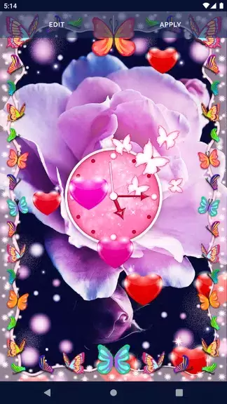 Sweet Love Live Wallpaper स्क्रीनशॉट 2