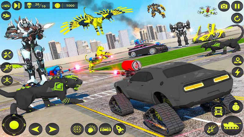 Army Tank Robot Car Games: Captura de tela 2