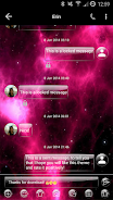 SMS Messages GlassNebula Theme Скриншот 2