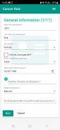 Cancer Risk Calculator स्क्रीनशॉट 2