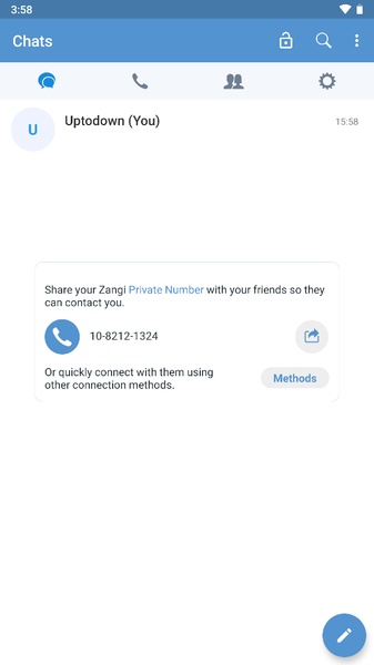 Zangi Private Messenger Capture d'écran 3