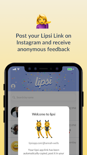 Lipsi - Anonymous messaging Capture d'écran 3