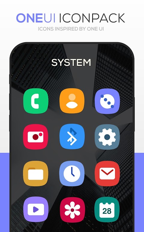 ONE UI Icon Pack Mod Capture d'écran 1