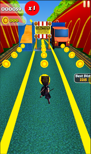 Run Subway Ninja Mod Captura de pantalla 1