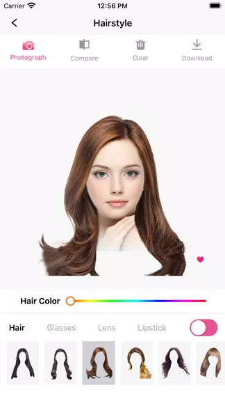 Hair Makeover-modiface・haircut Screenshot 2