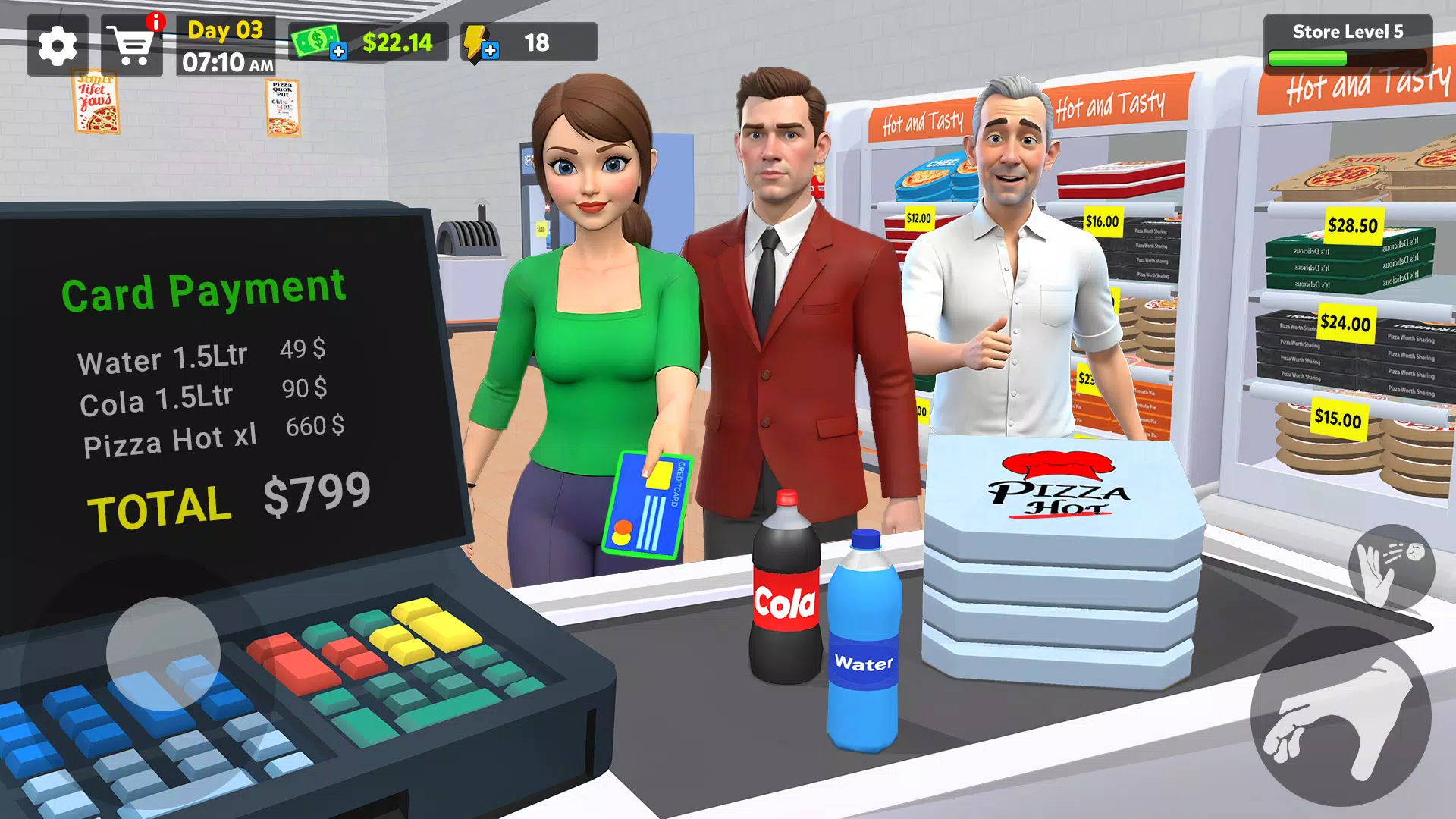 Pizza Shop Simulator 3D スクリーンショット 3