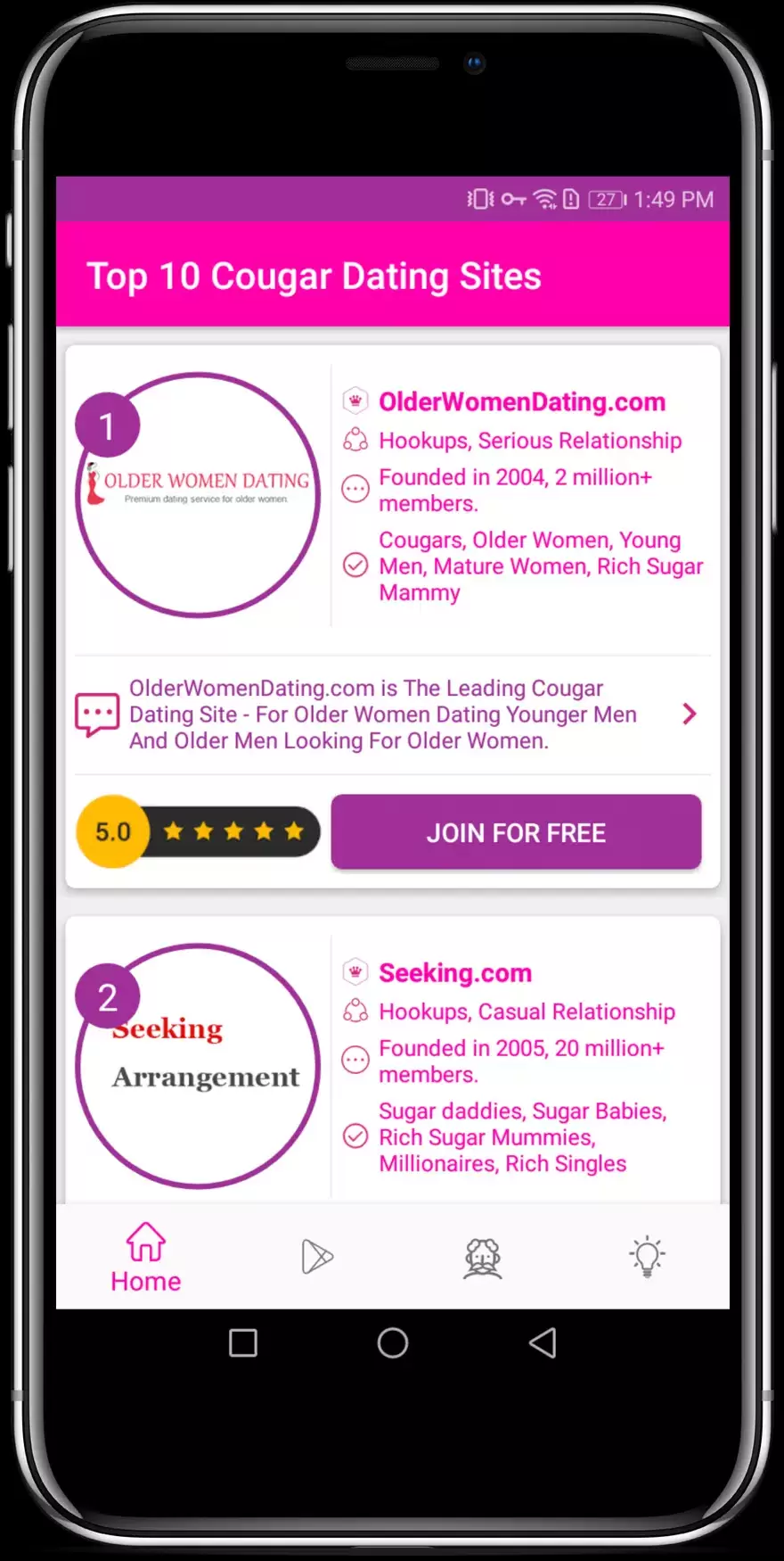 Cougar Dating Apps for Mature & Older Women应用截图第1张