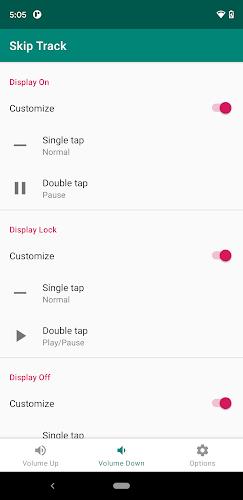 Skip track: volume button skip Captura de tela 2