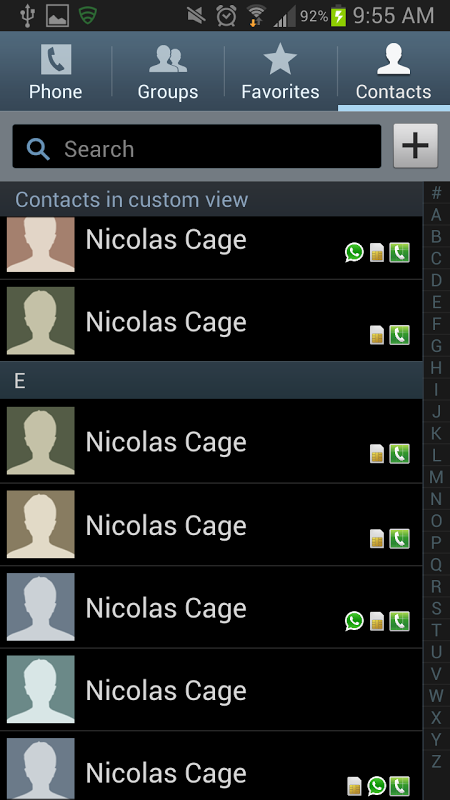 Contacts Hacker - Prank App Captura de pantalla 1