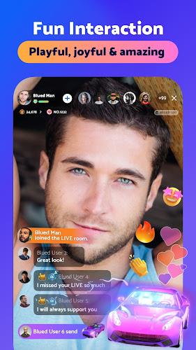 Blued: Gay Live Chat & Dating Captura de pantalla 2