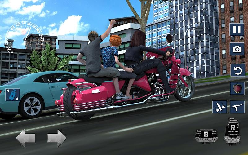 Bus Bike Taxi Bike Games Screenshot 3