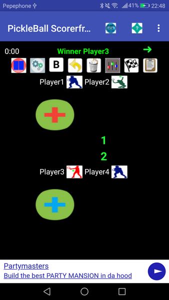 PickleBall Scorer plus online Radio, play music/vi Screenshot 2