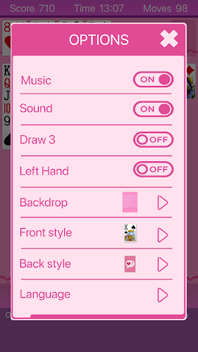 Pink Solitaire Screenshot 4