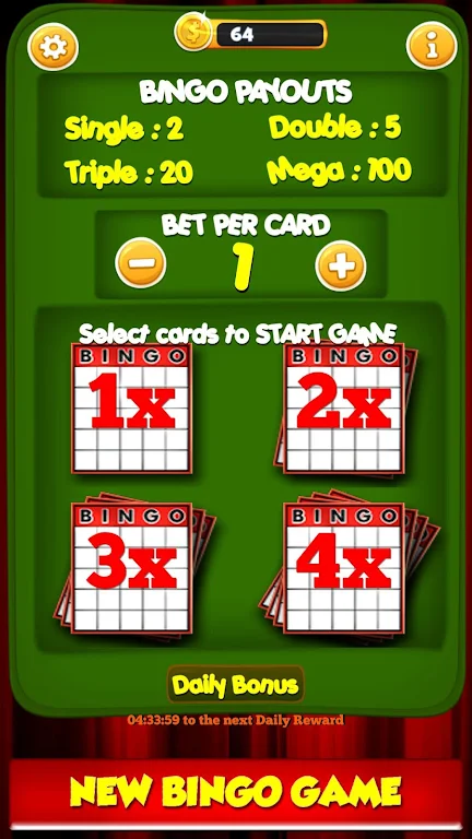 New Bingo Cards Game Free Screenshot 2