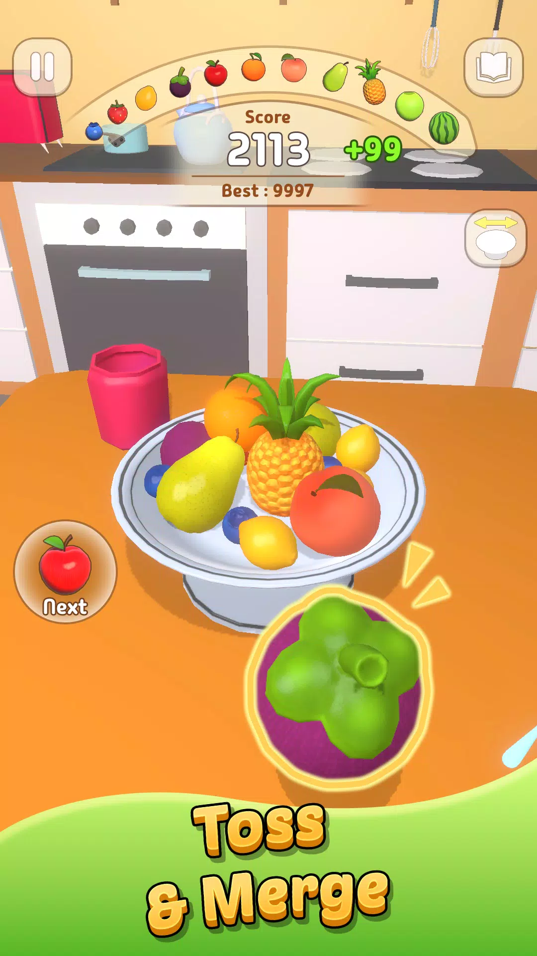 Toss and Merge: Fruit Mount Screenshot 2