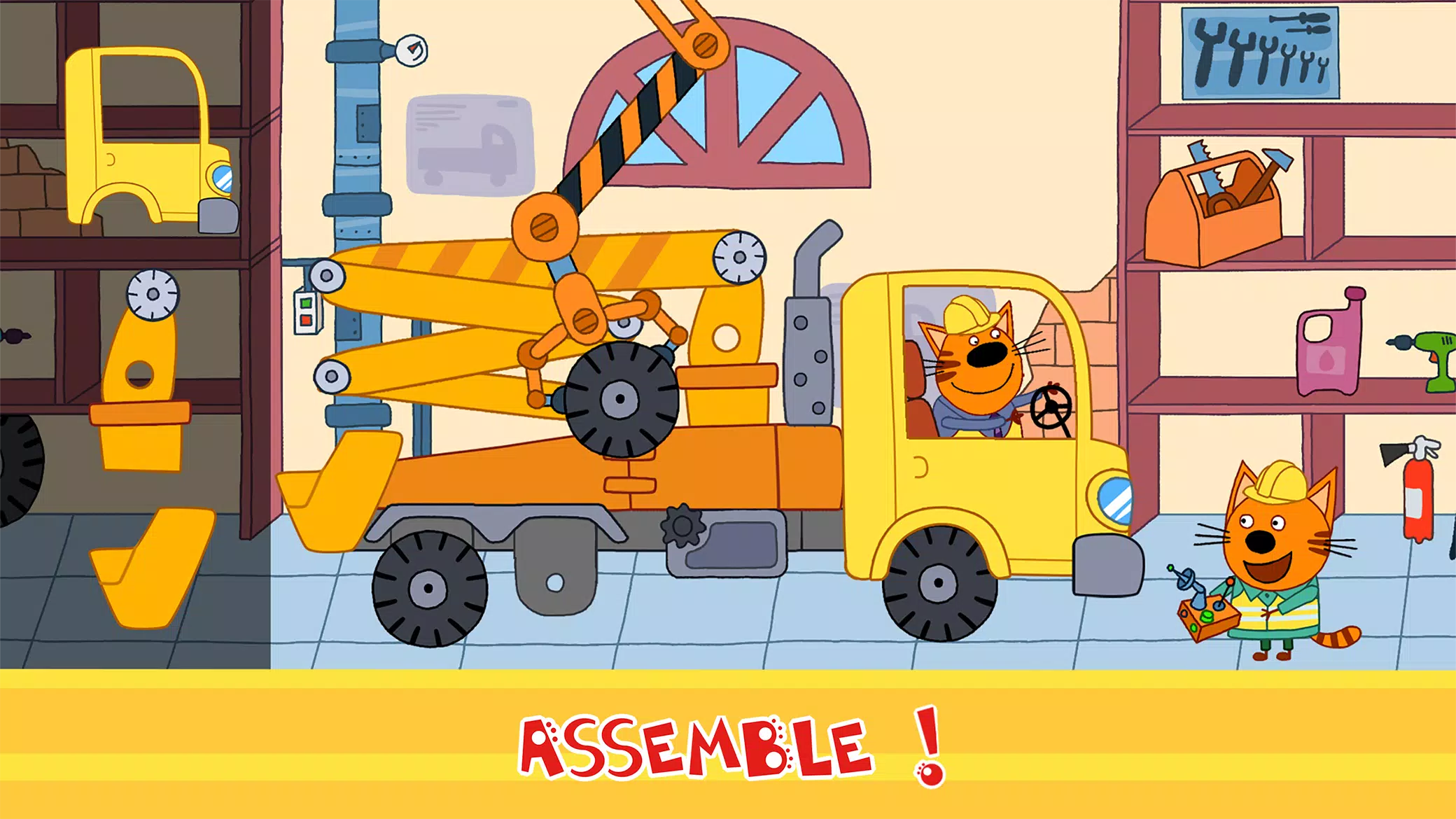 Kid-E-Cats Cars, Build a house Captura de pantalla 1