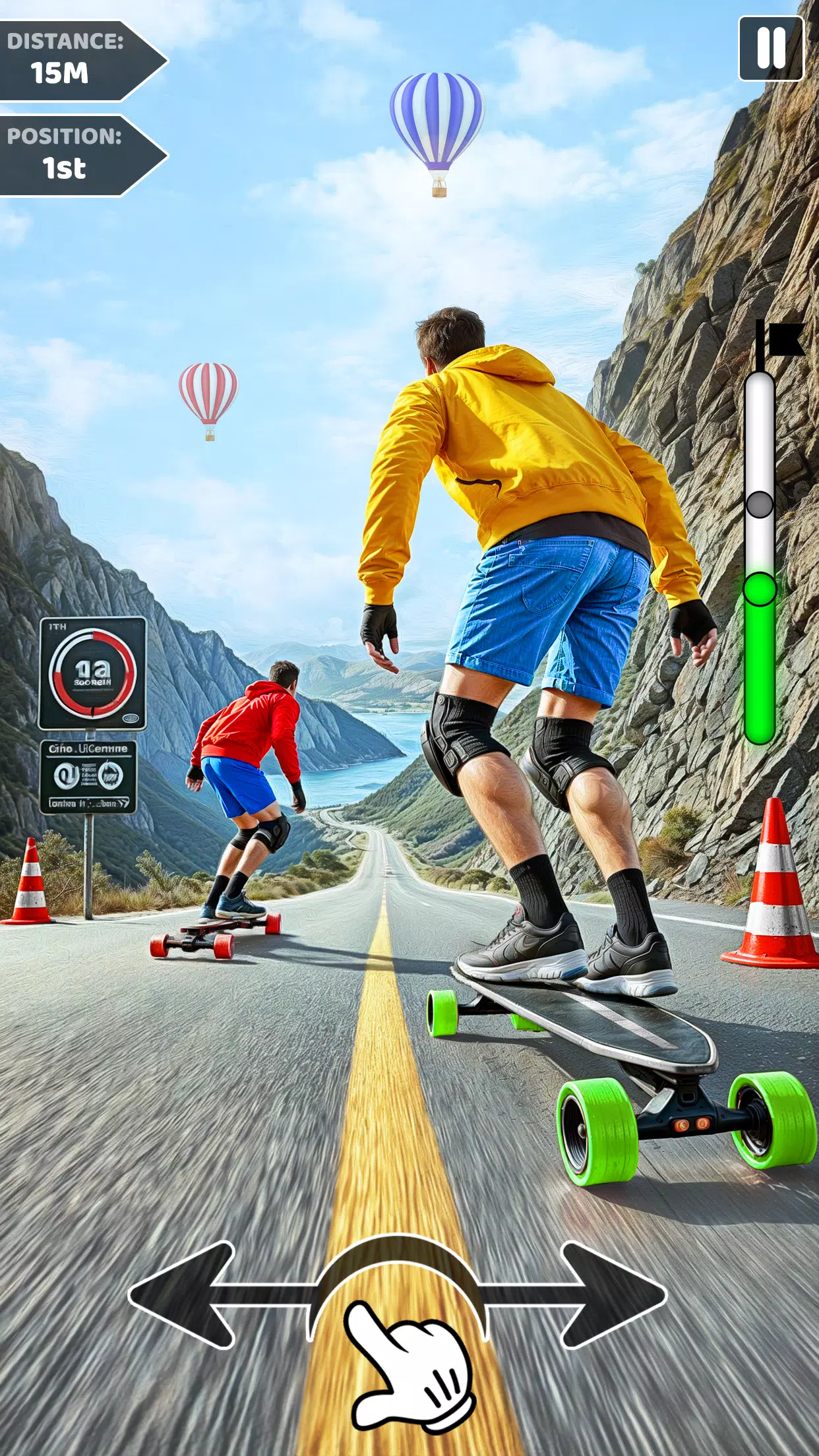 Downhill Skateboarding Game スクリーンショット 3