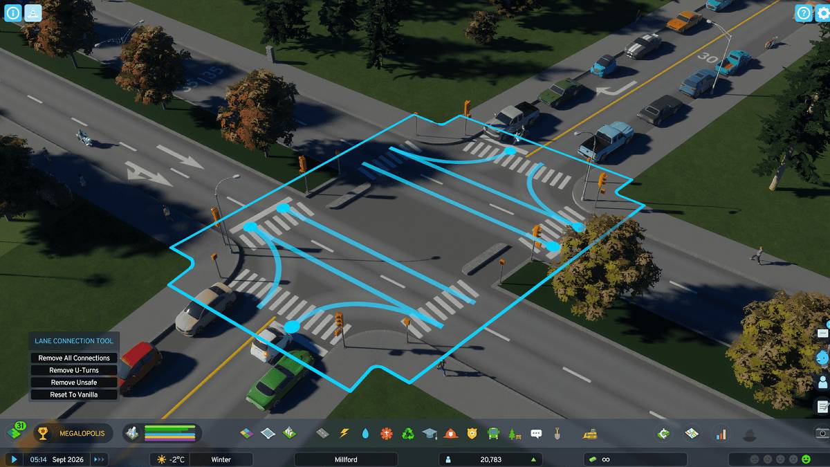 Traffic mod interface showing traffic management tools