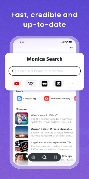 Monica Chatbot AI Assistant