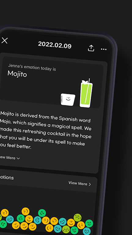 Mojitto - Daily Emoji Diary Captura de tela 2