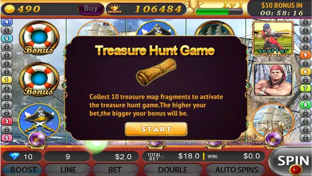 Pirate Slots - FreeSlots Game Скриншот 2