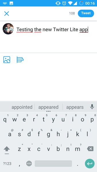 Twitter Lite Capture d'écran 2