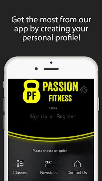 Passion Fitness Screenshot 1