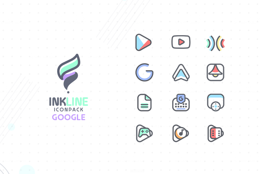 InkLine Icon Pack Mod Captura de tela 2